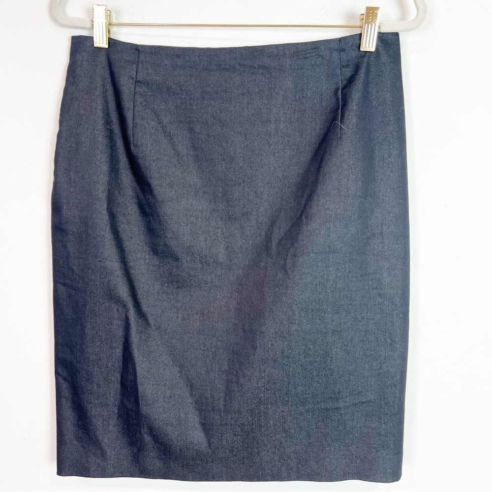 TAHARI BLACK LINED PENCIL SKIRT WOMENS SZ 10